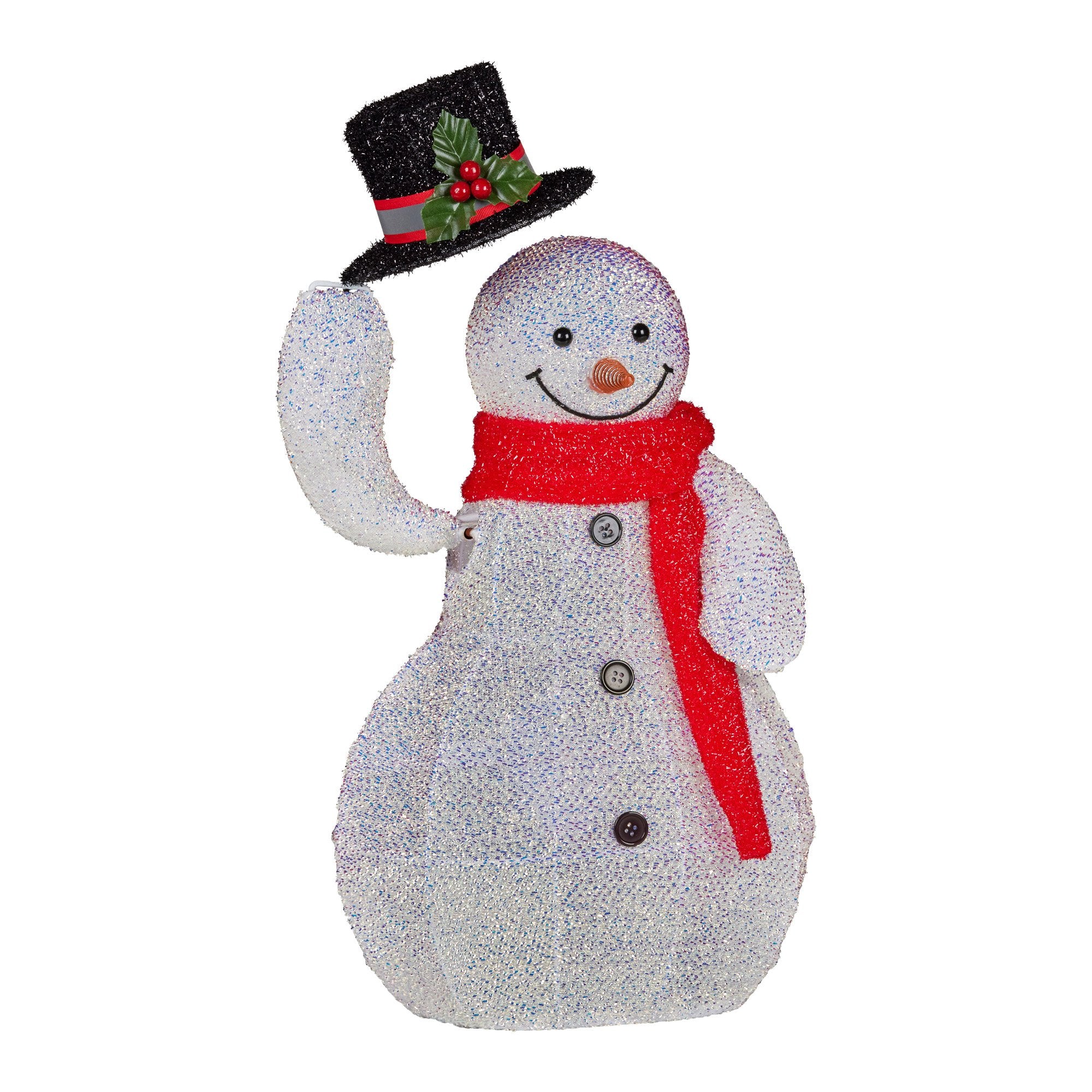 Animated Snowman Christmas Display with LED Lights