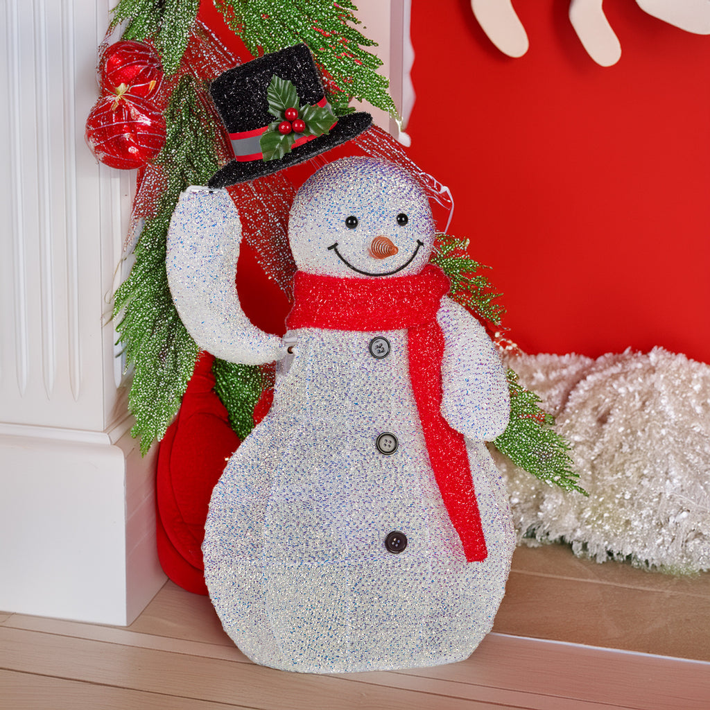 Animated Snowman Christmas Display with LED Lights