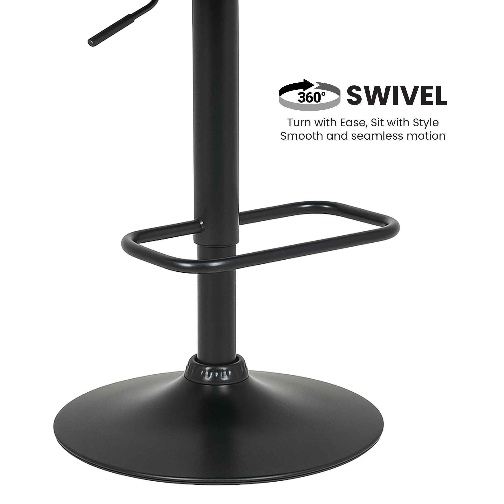 Sarantino Bentwood Walnut Barstool with Leather Seat