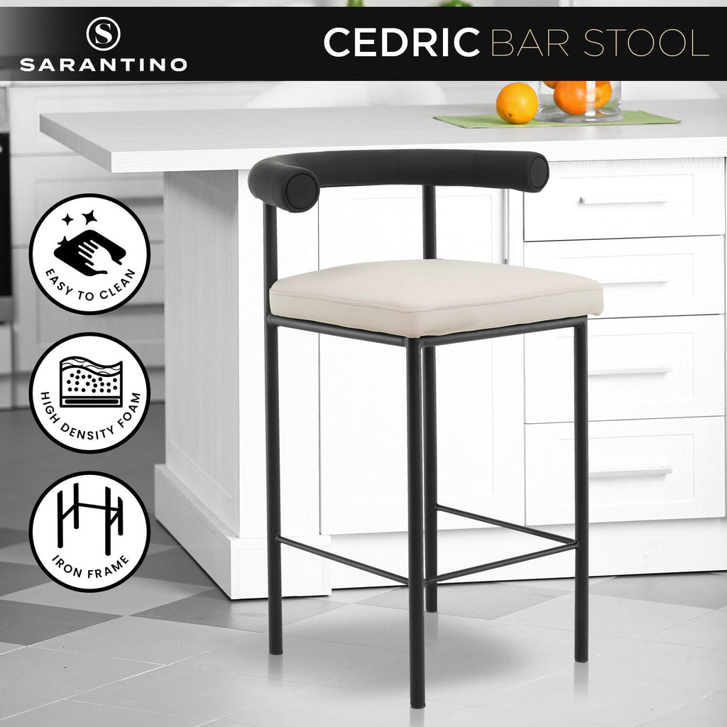 Sarantino Cedric Modern Bar Stool