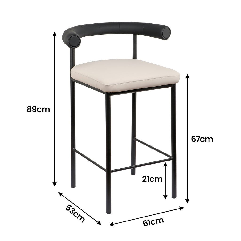 Sarantino Cedric Modern Bar Stool