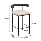 Sarantino Cedric Modern Bar Stool