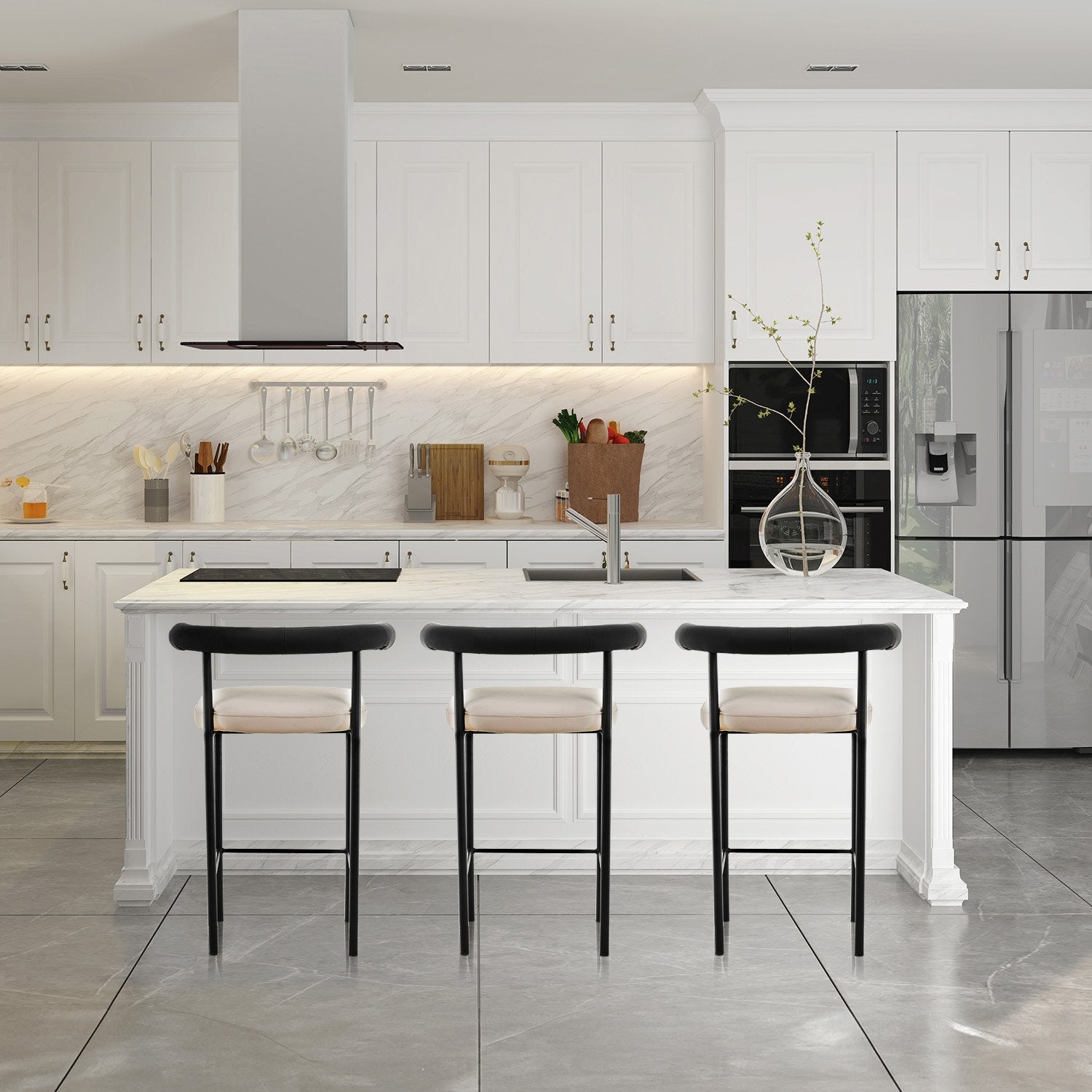 Sarantino Cedric Modern Bar Stool