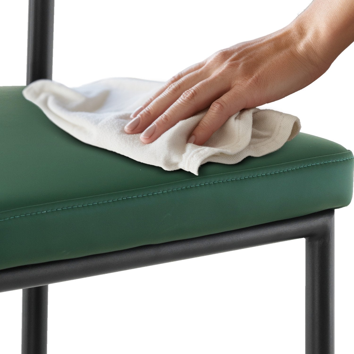 Sarantino Cedric Green Bar Stool