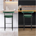 Sarantino Cedric Green Bar Stool