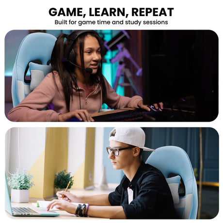 Sleek Adjustable Kids Gaming Study Chair