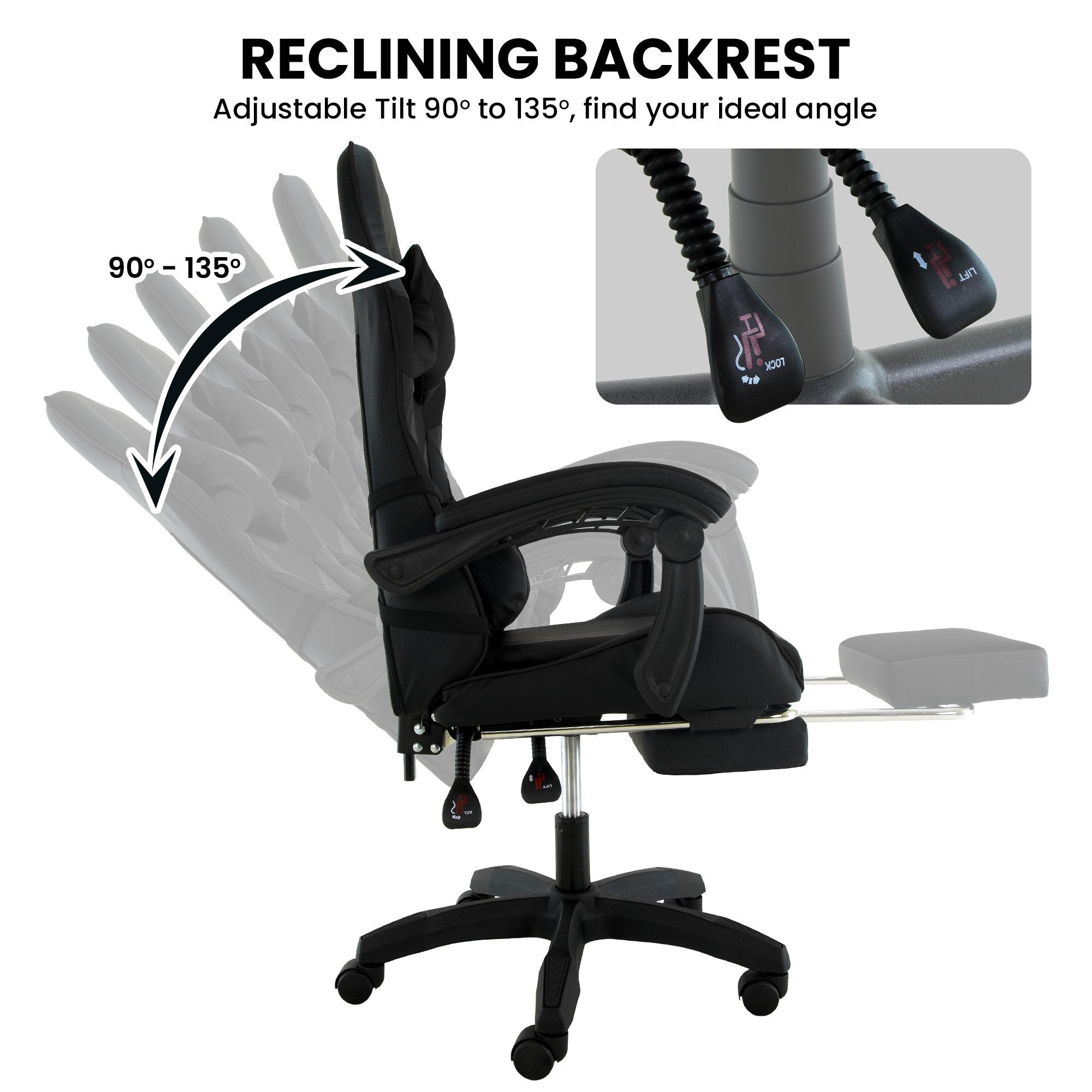 Sarantino Cueva High Back Gaming Chair