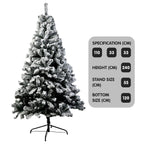 Snow-Tipped 2.4m Christmas Tree - 1500 Tips