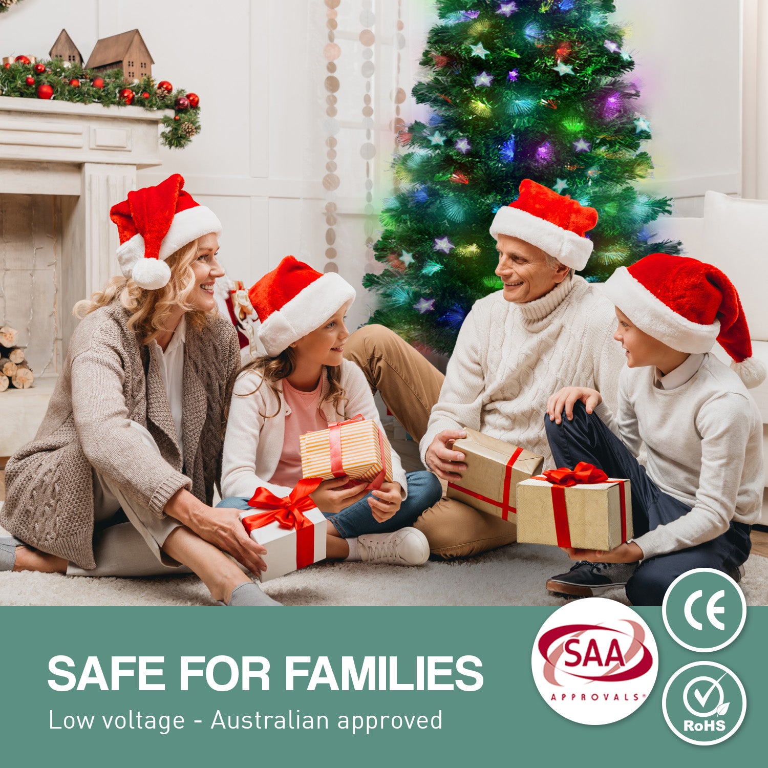 Christabelle 1.5m Pre Lit Fibre Optic Tree