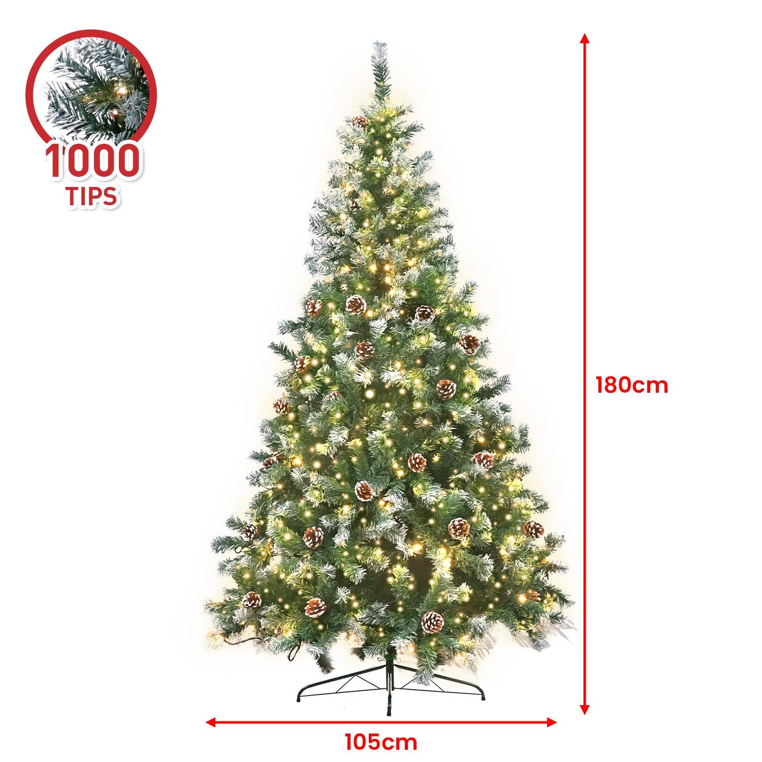 Christabelle 1.8m Pre Lit LED Christmas Tree