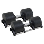 Powertrain Eon 2 x 36kg Dial-Up Adjustable Dumbbell Home Gym Weights