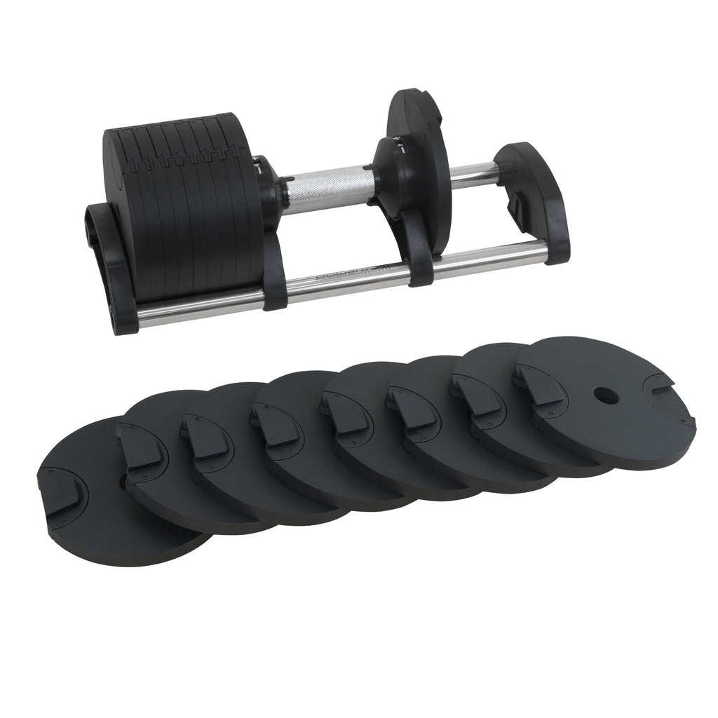 Powertrain Eon 2 x 36kg Dial-Up Adjustable Dumbbell Home Gym Weights