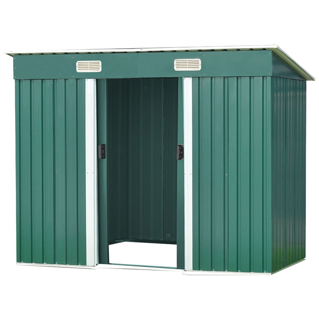 Wallaroo 4ft x 6ft Garden Shed - Green