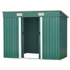 Wallaroo 4ft x 6ft Garden Shed - Green