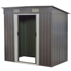 Wallaroo 4ft x 8ft Garden Shed - Grey