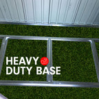 Wallaroo 4ft x 8ft Garden Shed - Grey