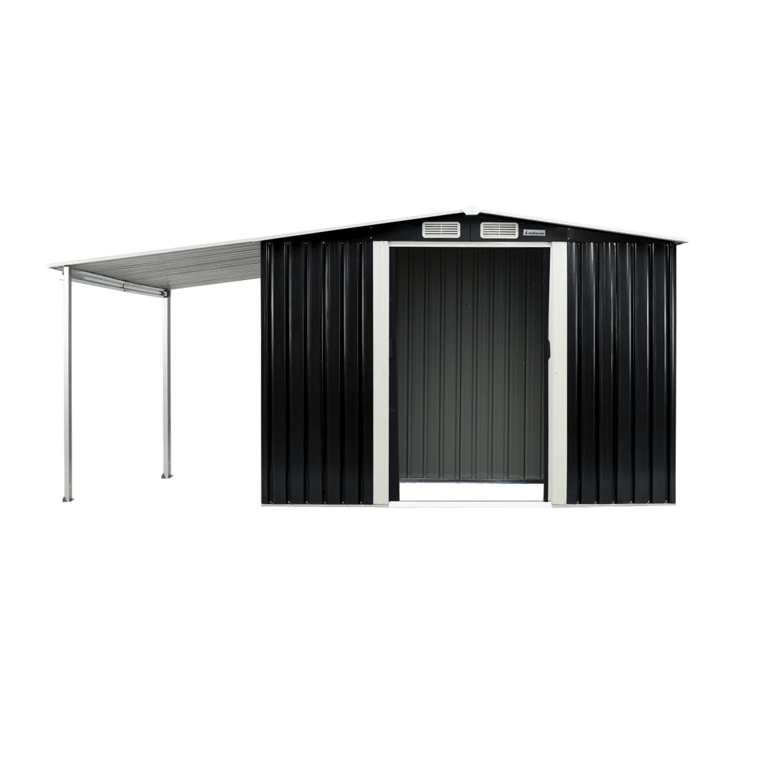 Wallaroo 10x8ft Zinc Steel Garden Shed