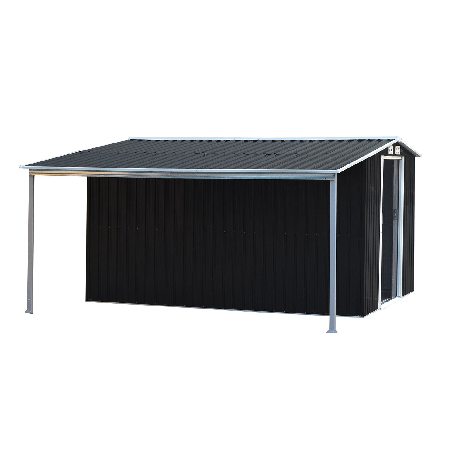 Wallaroo 10x8ft Zinc Steel Garden Shed