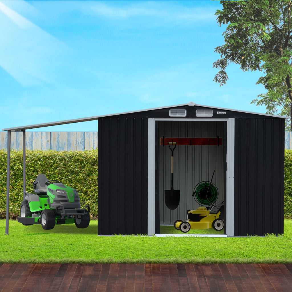 Wallaroo 10x8ft Zinc Steel Garden Shed