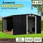 Wallaroo 10x8FT Garden Shed with Storage