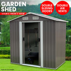 Wallaroo 4ft x 6ft Grey Garden Shed