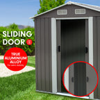 Wallaroo 4ft x 6ft Grey Garden Shed