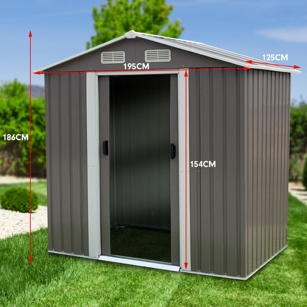 Wallaroo 4ft x 6ft Grey Garden Shed