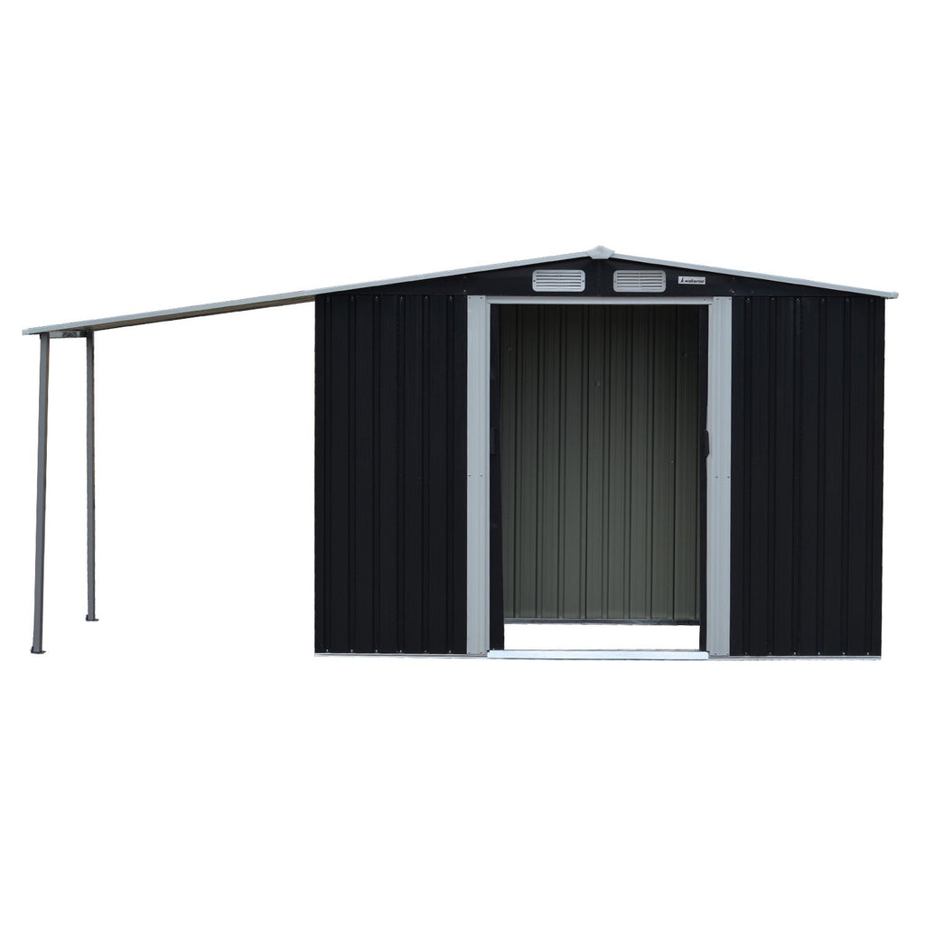 Wallaroo 4x8ft Zinc Steel Garden Shed