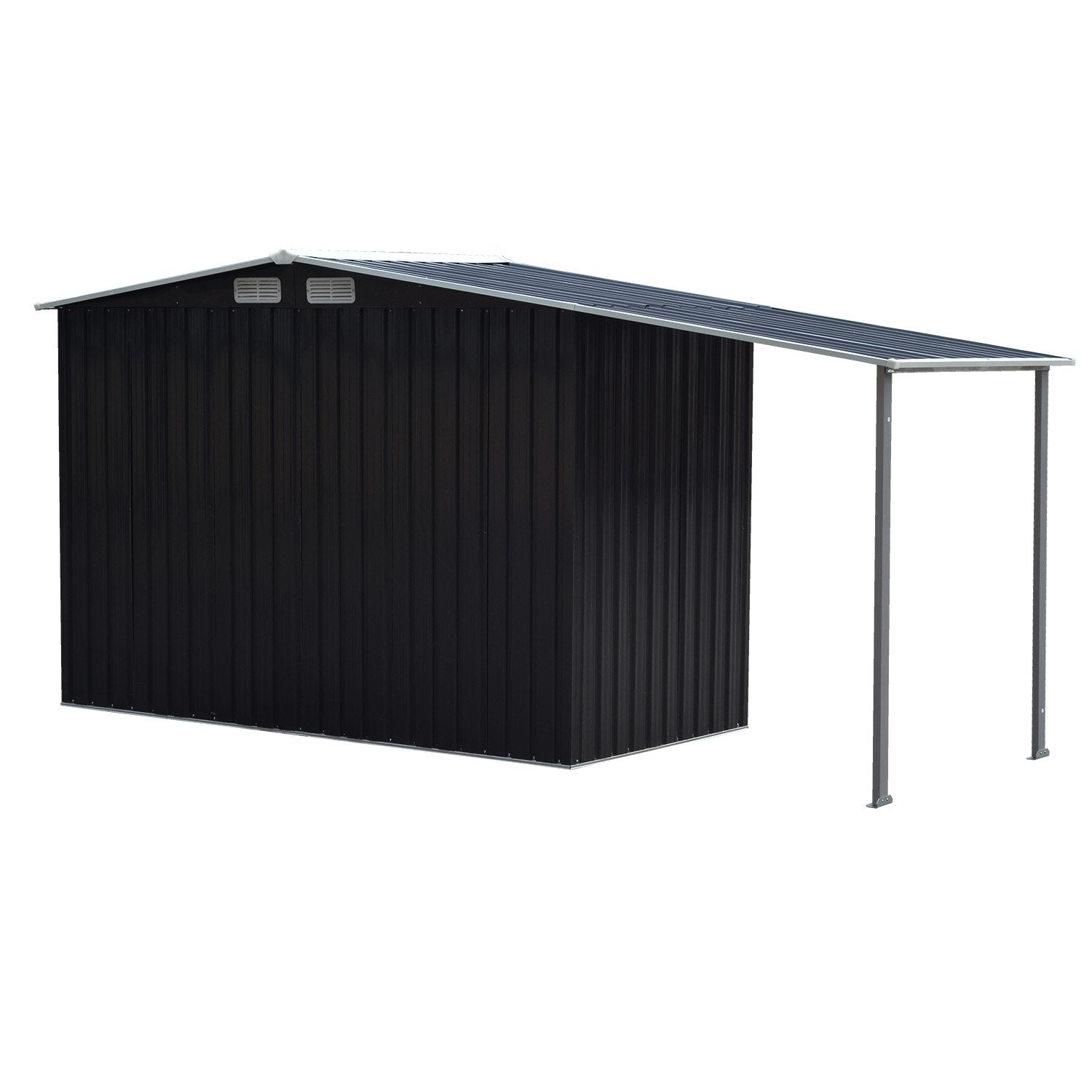 Wallaroo 4x8ft Zinc Steel Garden Shed