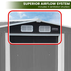 Wallaroo 4x8ft Zinc Steel Garden Shed