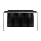 Wallaroo 6x8ft Black Zinc Steel Garden Shed