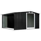 Wallaroo 6x8FT Garden Shed in Black