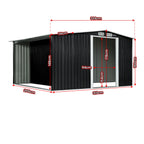 Wallaroo 6x8FT Garden Shed in Black