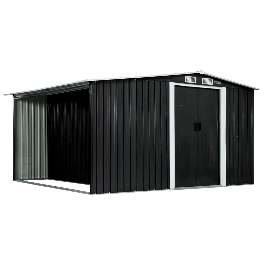 Wallaroo 6x8FT Garden Shed in Black