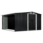 Wallaroo 6x8FT Garden Shed in Black