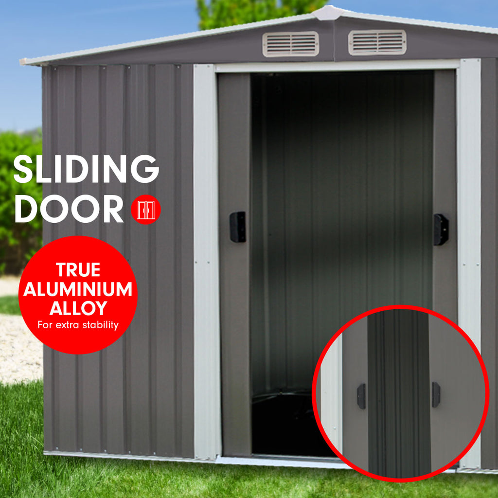 Wallaroo 8ft x 8ft Spire Roof Garden Shed