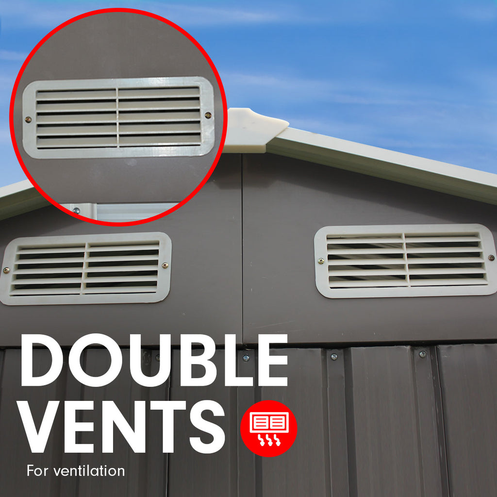 Wallaroo 8ft x 8ft Spire Roof Garden Shed