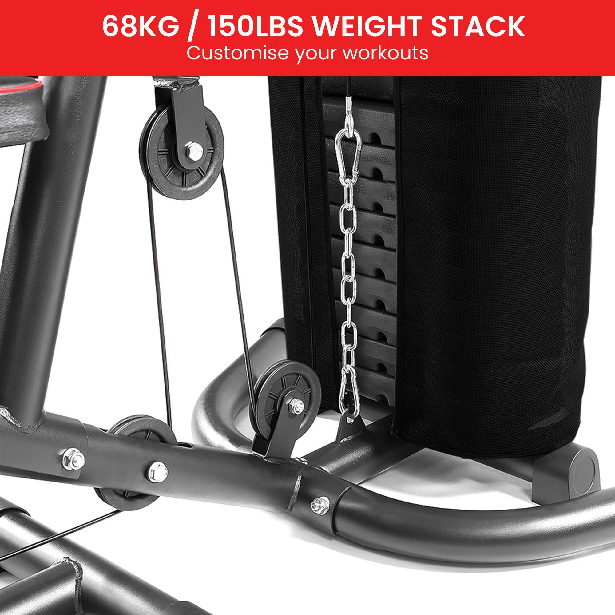 Powertrain Multi Station Home Gym with Weights