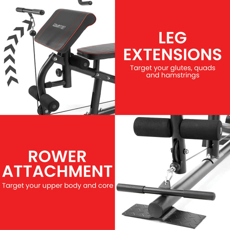 Powertrain Multi Station Home Gym with Weights