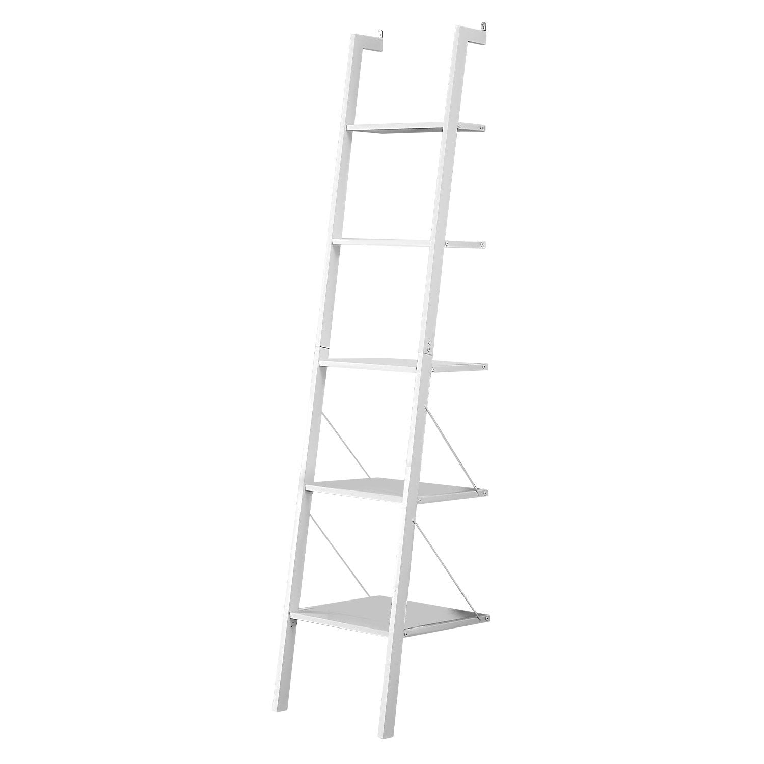 Sarantino Amelia White 5-Tier Ladder Shelf