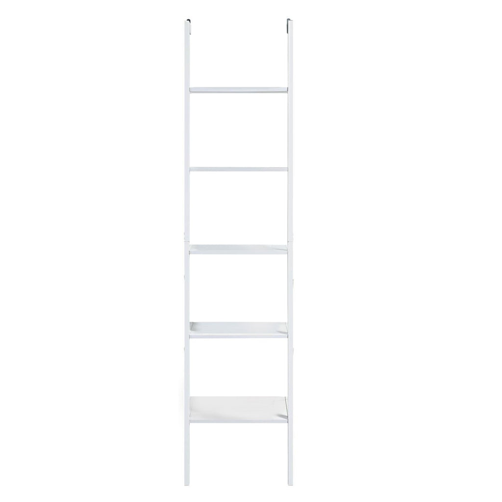 Sarantino Amelia White 5-Tier Ladder Shelf