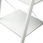 Sarantino Amelia White 5-Tier Ladder Shelf