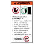 Sarantino Amelia White 5-Tier Ladder Shelf