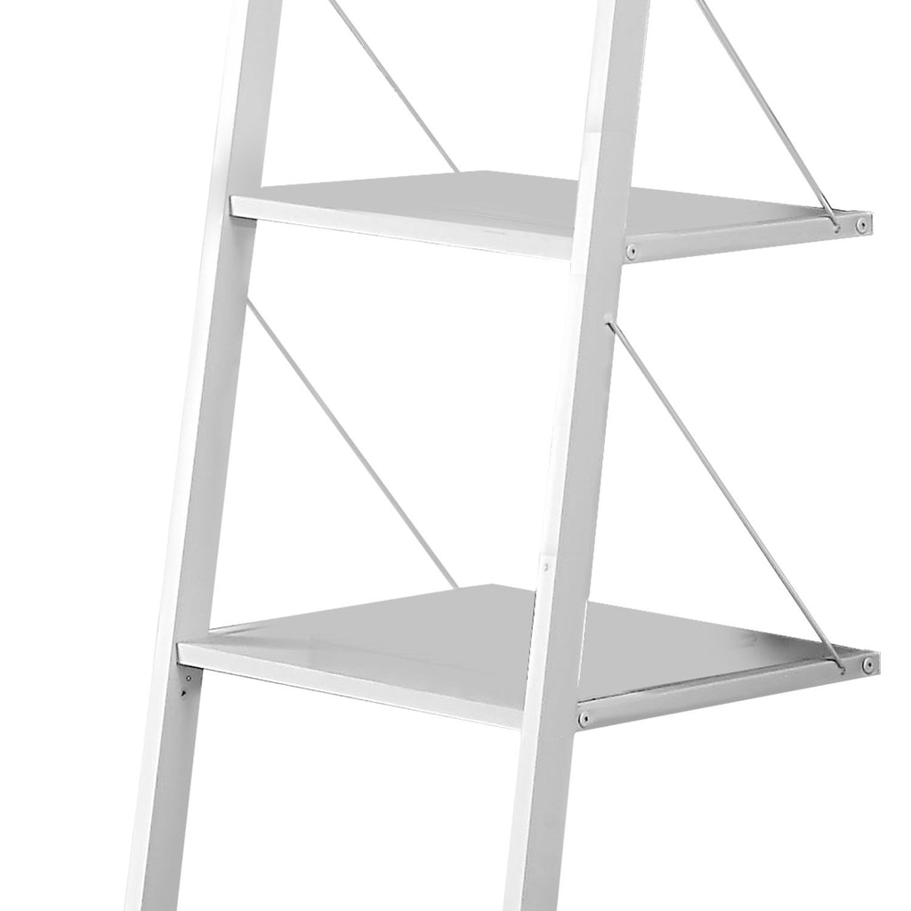 Sarantino Amelia White 5-Tier Ladder Shelf