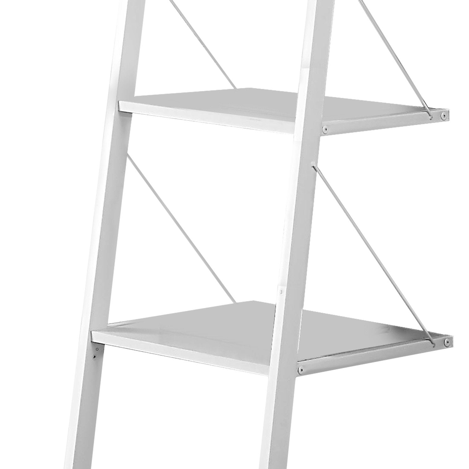 Sarantino Amelia White 5-Tier Ladder Shelf