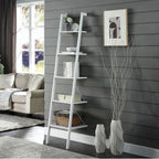 Sarantino Amelia White 5-Tier Ladder Shelf