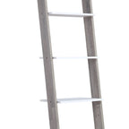 Sarantino Mira 5-Tier Ladder Shelf - White & Grey Oak