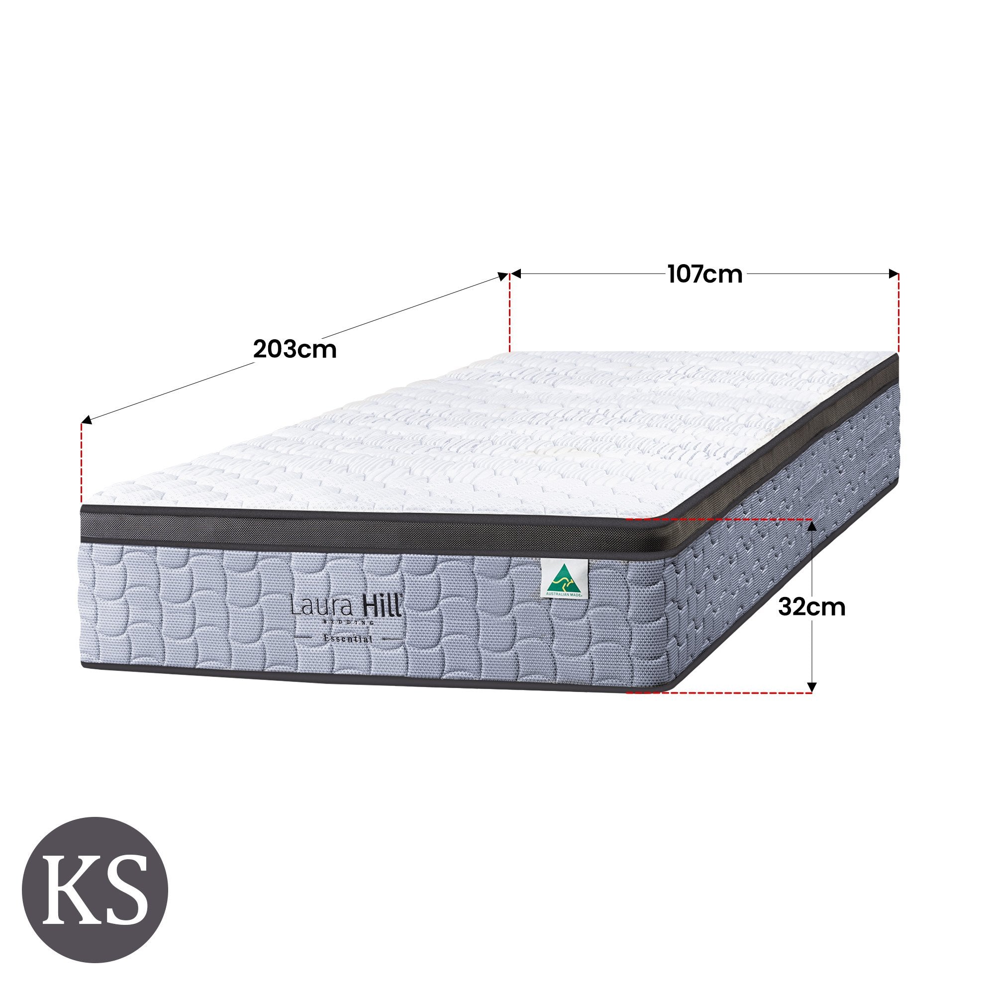 Laura Hill Luxurious 5-Zone Flex Pocket Spring Mattress