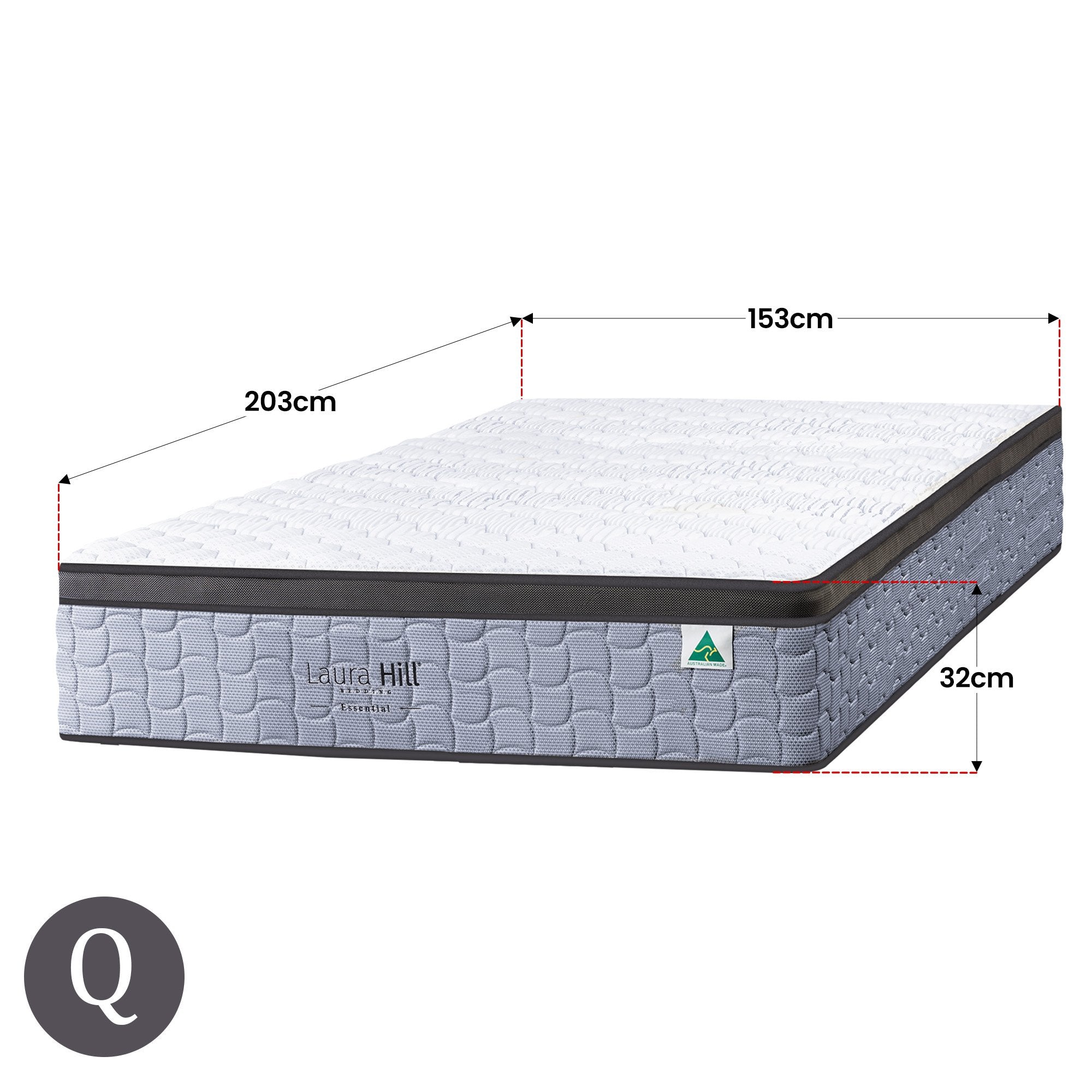 Laura Hill Luxurious 5-Zone Flex Pocket Spring Mattress
