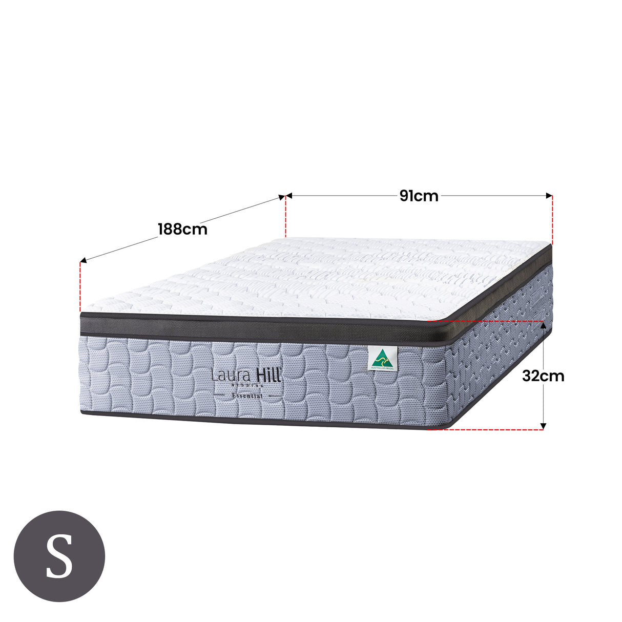 Laura Hill Luxurious 5-Zone Flex Pocket Spring Mattress
